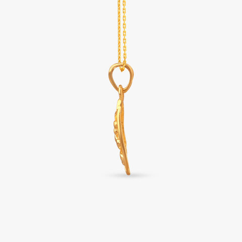 Bloom Frame Gold Pendant