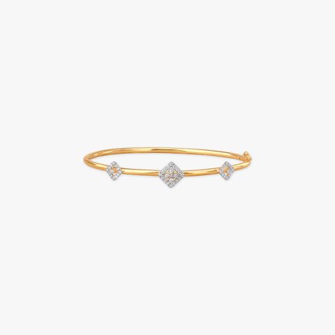 Trio Charm Diamond Bangle