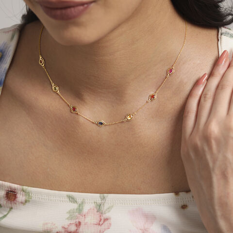 Lustrous Hue Sapphire Chain
