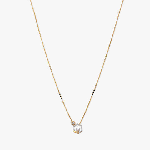 Hexagon Harmony Diamond Mangalsutra