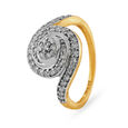 Fancy Traditional Gold and Diamond Finger Ring,,hi-res image number null