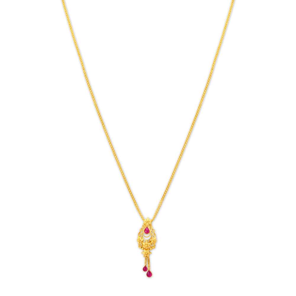 Gold pendant for womens tanishq shop