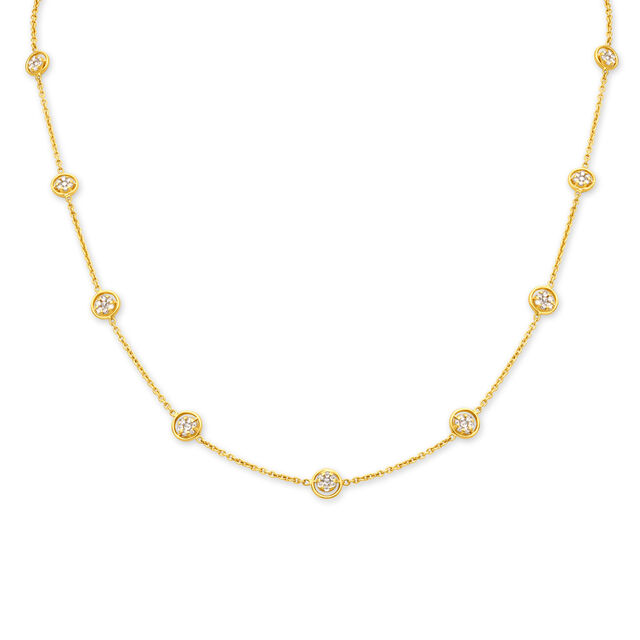 Circular Motif Chain with Un-cut Diamonds,,hi-res image number null