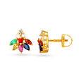 Aanvi Traditional Floral Stud Earrings,,hi-res image number null
