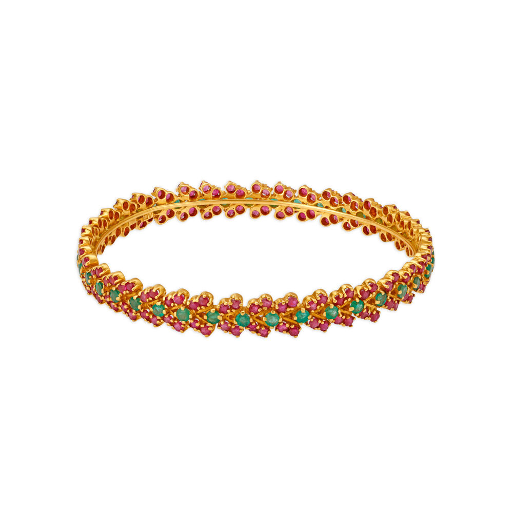 Chitrani Emerald and Ruby Bangle