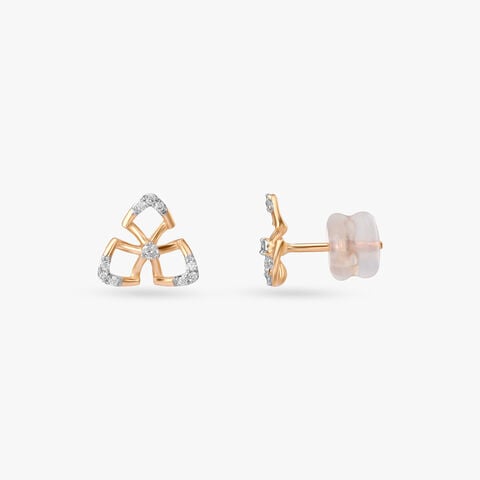 Trinity Spark Diamond Stud Earrings