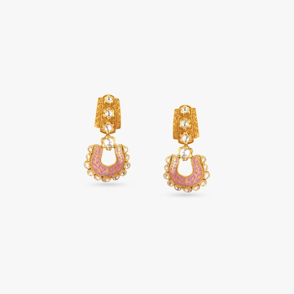 Traditional Earrings Latest Traditional Gold Earrings Tanishq
