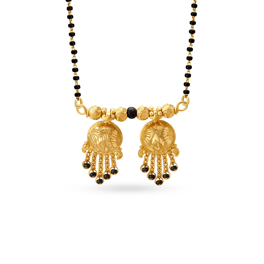 Gold Mangalsutra Vati Pendant