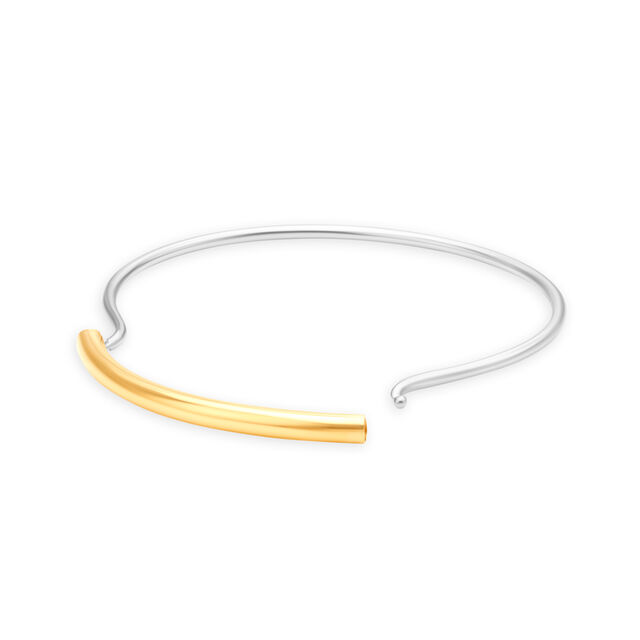 Elegant Bangle in a combination of Yellow and White Gold,,hi-res image number null