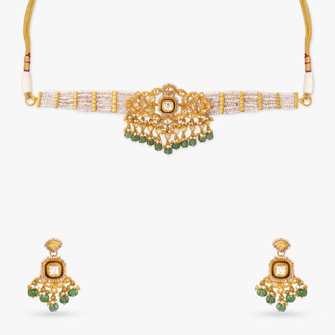 Imperial Crest Gold Necklace Set