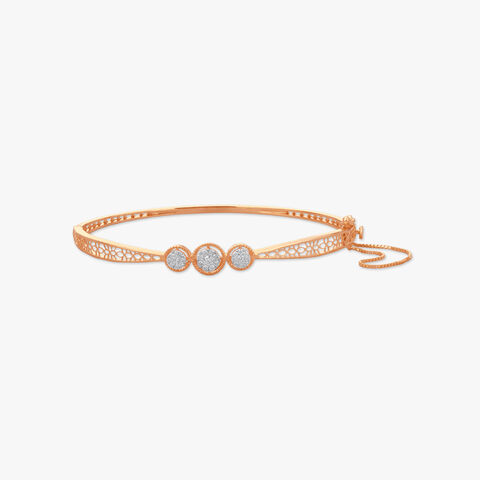 Trinova Halo Diamond Bangle