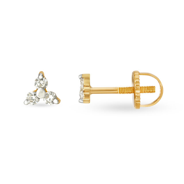 Contemporary Multi Diamond Stud Earrings,,hi-res image number null