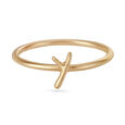 Letter Y 14KT Yellow Gold Initial Ring,,hi-res image number null