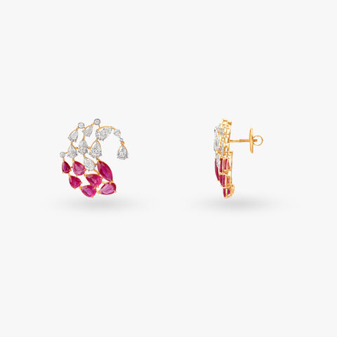 Cascading Diamond Drop Earrings