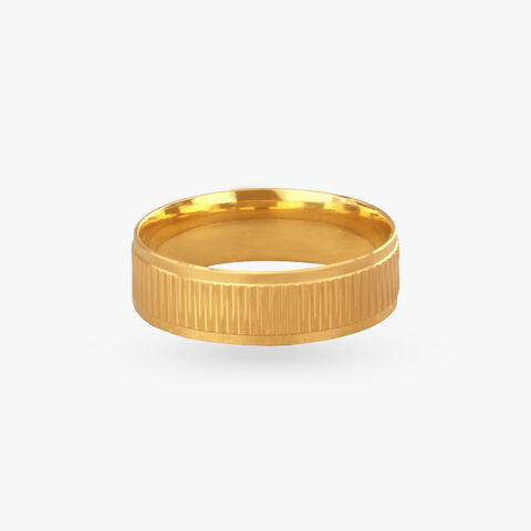 Fine Texture Gold Ring