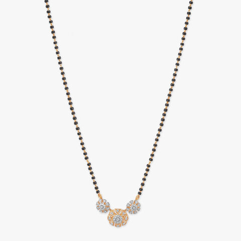 Trio Bloom Diamond Mangalsutra