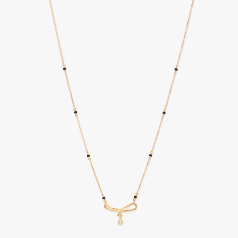 Ribbon Loop Gold Mangalsutra