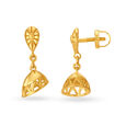 Contemporary 22 Karat Yellow Gold Jhumkas,,hi-res image number null