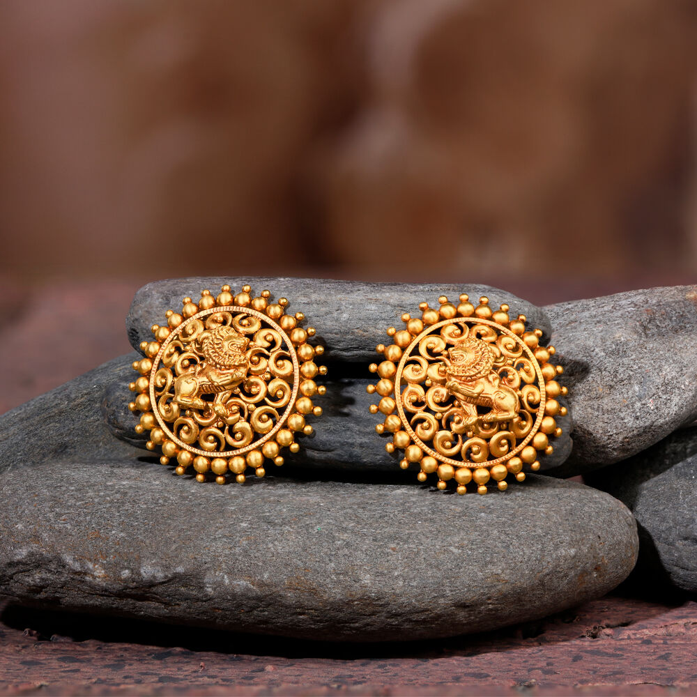 Share more than 82 gold earrings below 10000 tanishq super hot