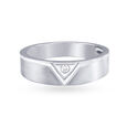 Trendy 950 Platinum Geometric Band Ring,,hi-res image number null
