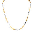 Dual Tone Carved Gold Chain For Men,,hi-res image number null