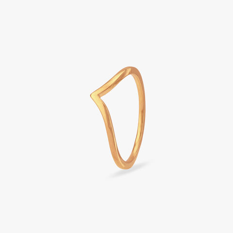 Minimal Arch Gold Ring