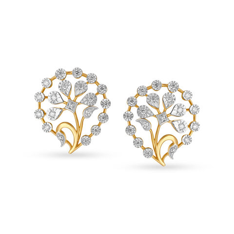 Paradise Diamond Stud Earrings