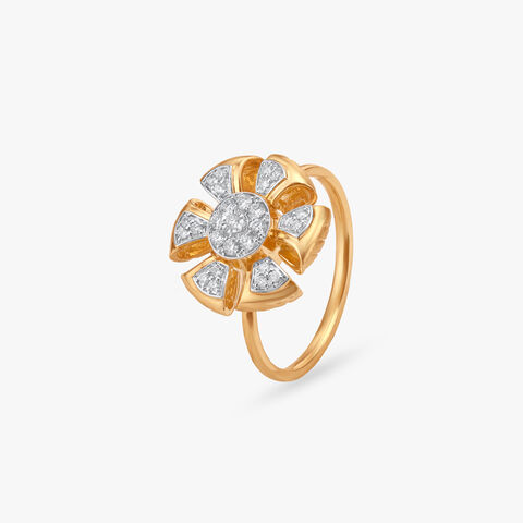 Petal Play Diamond Ring