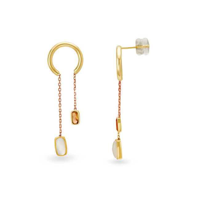 14KT Yellow Gold Drop Earrings,,hi-res image number null
