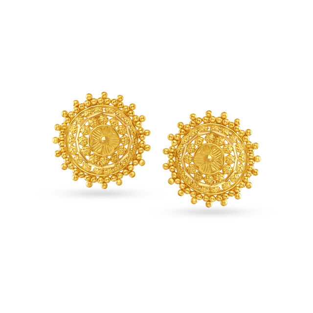 Dazzling Floral Stud Earrings,,hi-res image number null