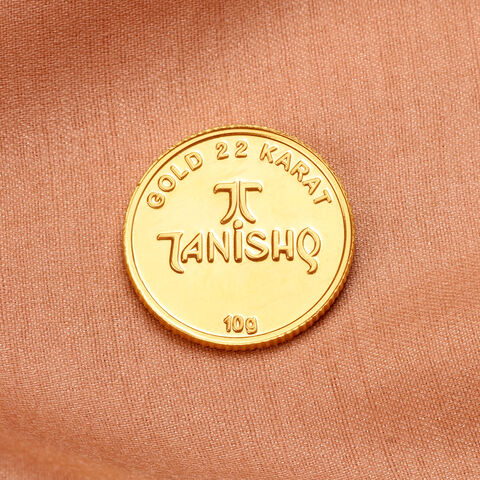Om Motif 22 Karat 10 Gram Gold Coin