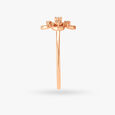 Minimal Floral Diamond Ring,,hi-res image number null