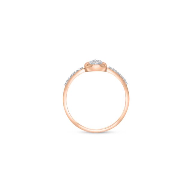 14 KT Rose Gold Paisley Diamond Ring,,hi-res image number null