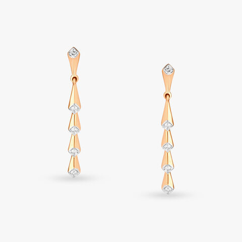 Cascading Diamond Drop Earrings