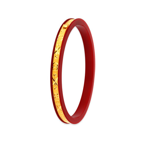 Crimson Heritage Gold Bangle