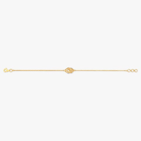 Curved Vine Gold Bracelet