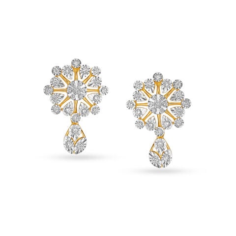 Sophisticated Floral Drop Earrings