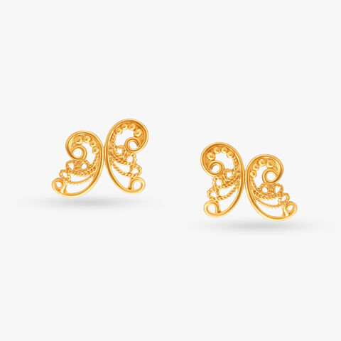 Fluttering Wings Stud Earrings