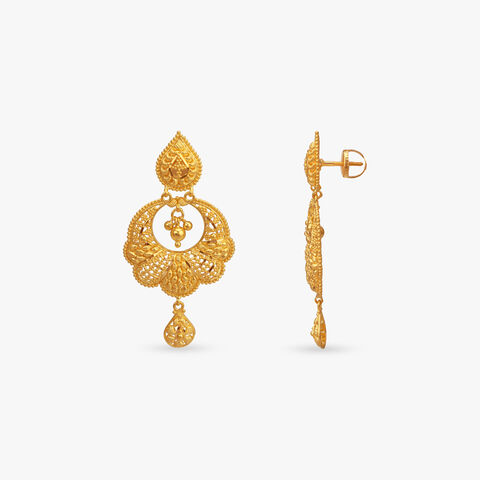 Classic Beauty Gold Drop Earrings
