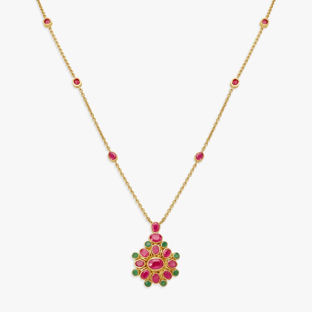 Tanishq clearance emerald pendant