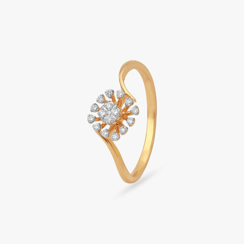Sunburst Spark Diamond Ring