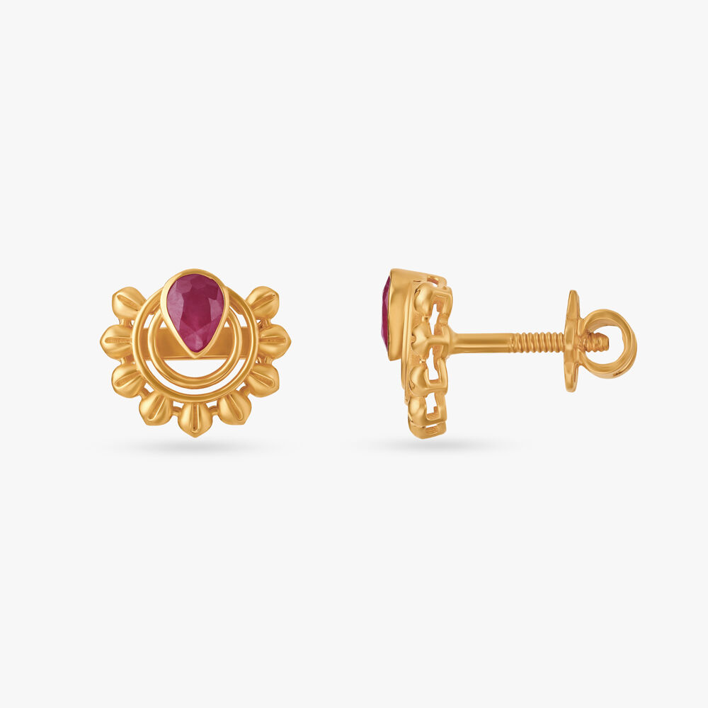 Tanishq ruby studs deals