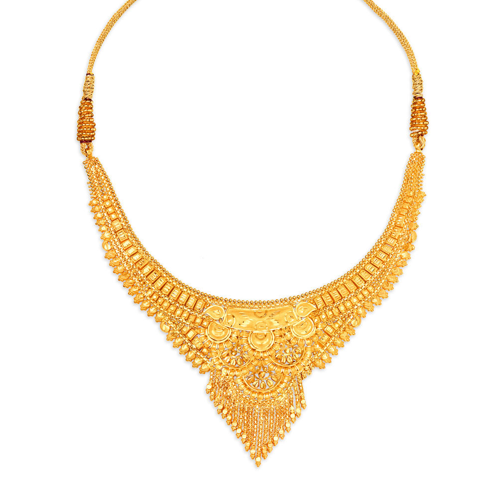 Diamond Necklet set in 9ct Yellow Gold – LeGassick