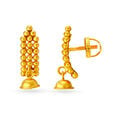 Traditional Rava Work Gold Drop Earrings,,hi-res image number null