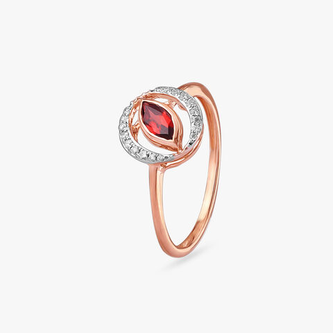 Flame Petal Diamond Ring