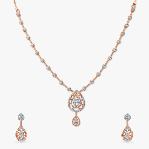 Dreamy Drape Diamond Necklace Set