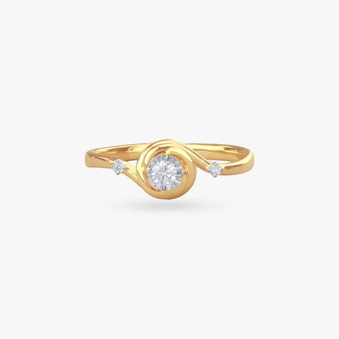Spiral Love Diamond Ring