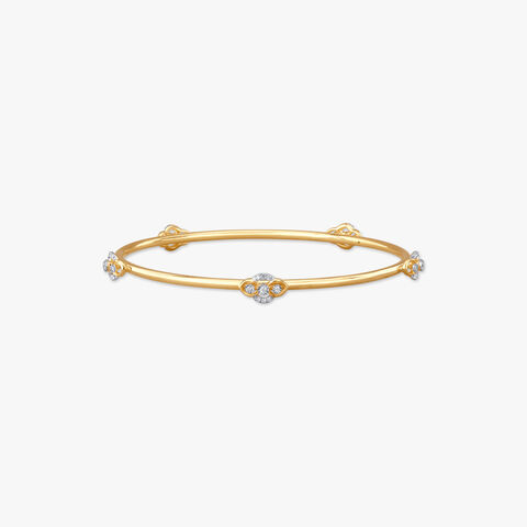 Dainty Dot Diamond Bangle