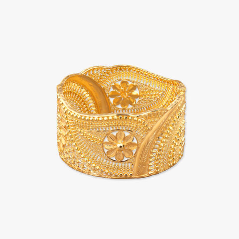 Sonajhuri Floral Choor Gold Bangle