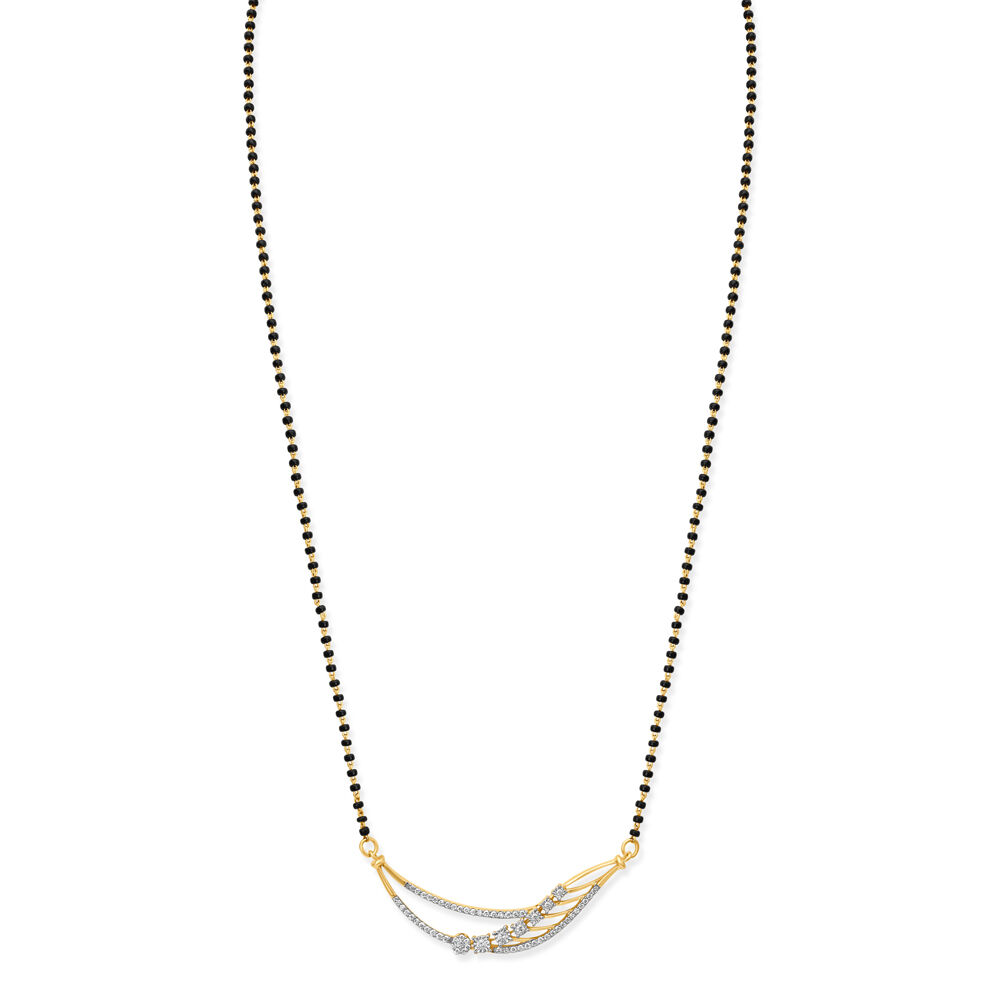 Diamond mangalsutra by tanishq sale